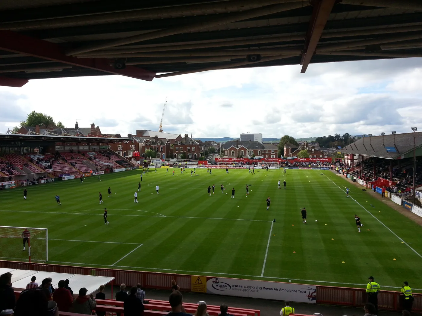 St James Park, home of Exeter City and now of the city's Youth Hub. The picture shows the ground, not the hub's rooms.